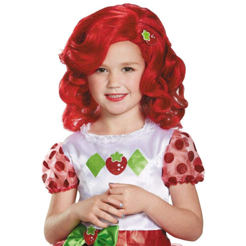 Strawberry Shortcake Deluxe Detsk Kostm Paruka Dte