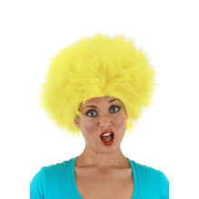 Fuzzy Wig Geel Standaard