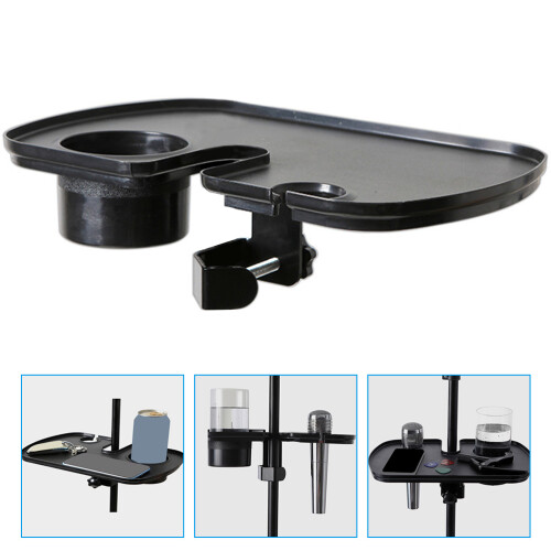 support en plastique pour micro avec pince et plateau de rangement 2