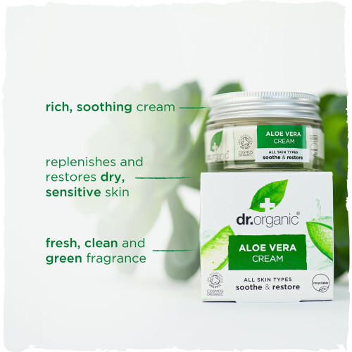 Dr Organic Aloe Vera Concentrated Cream 50ml 1