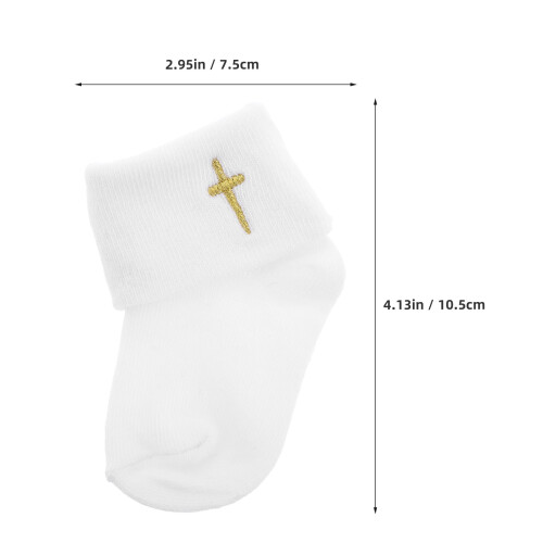 1 paire bébé en coton antidérapantes 0-12 1