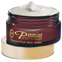 Premier Beurre corporel aromatique de la Mer Morte - Beurre corporel hydratant au karit aux fruits de la passion pour femmes et hommes Crme hyd