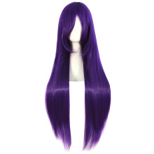 MapofBeauty 32"""" 80cm pitk suora anime-asu Cosplay-peruukki Juhlaperuukki (violetti)