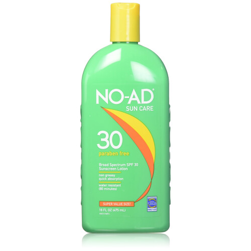 NO-AD Solcreme Lotion SPF 30 16 Fl Oz (2 Pack)
