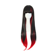 MapofBeauty Harajuku -tyylinen sekoitettu musta/punainen pitk suora cosplay-peruukki