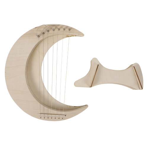 ensemble de en forme de lune, 7 cordes, bois, idéal débutants
