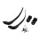 2 ensembles sangles boucle pour chaussures de roller noir 7