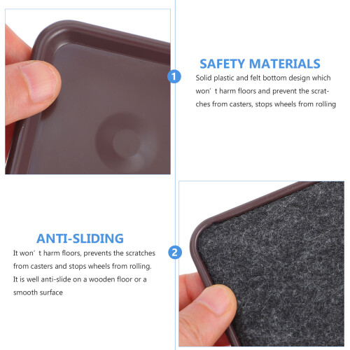 8 pièces butées antidérapantes pour , protecteurs de sol 2