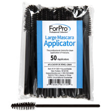 Applicatori di mascara usa e getta ForPro Pennelli per ciglia a testa dritta Grandi 4"" L 50 pezzi