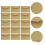 100 kraft vintage vides pour notes miniatures 5