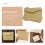 100 kraft vintage vides pour notes miniatures 11
