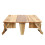 table pliante 2-en-1 panier de rangement en 5