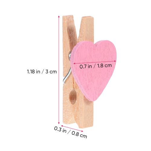 50 pinces en pour photos peintures (rose) 2