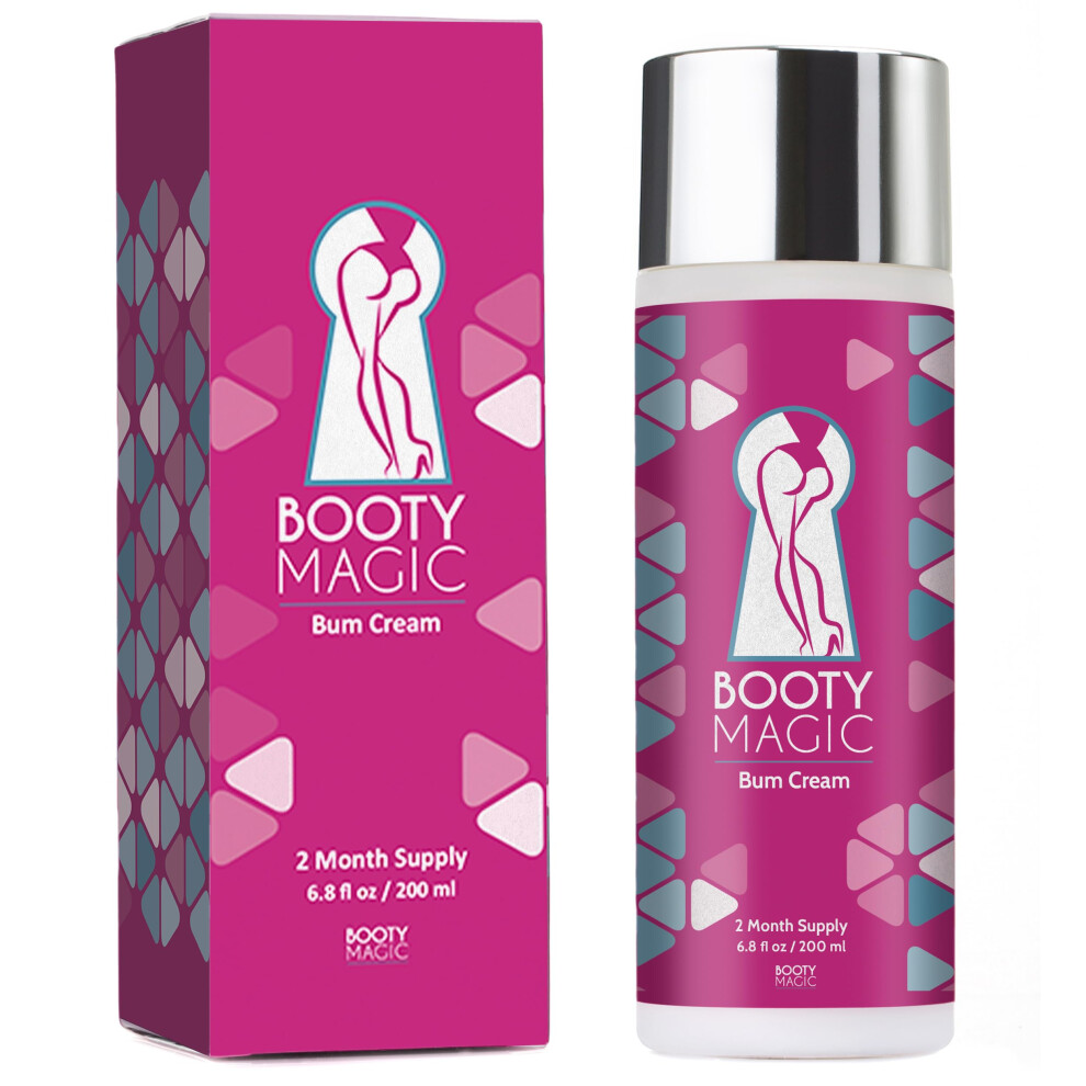 Booty Magic Cream Butt Enhancement - 6.8Oz Butt For Bigger Butt Booty Bigger Booty With Maca Root Extract Pueraria Mirifica Aloe Vera