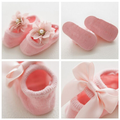 1 paire coton bébé motif antidérapant taille M 2