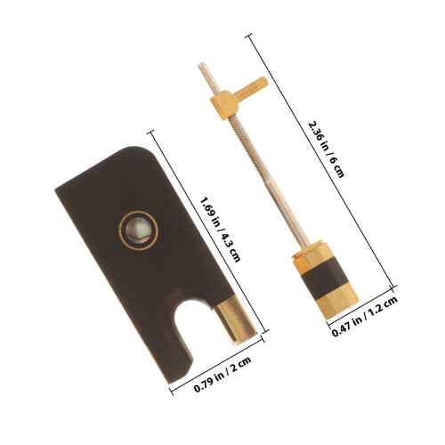 ensemble cheville crin violon avec vis - remplacement archet réparation 1