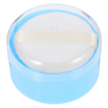 boîte de pour houppette bleue pour quotidiens