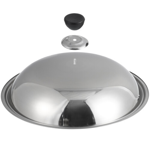 couvercle cocotte acier inoxydable anti-brûlure 36 cm 2