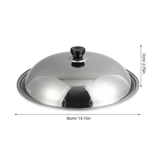 couvercle cocotte acier inoxydable anti-brûlure 36 cm 1