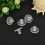 100 embouts en silicone transparent pour boucles d'oreilles confortables 4