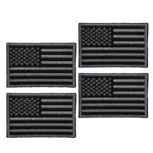 4 américains autocollants gris anthracite pour uniforme