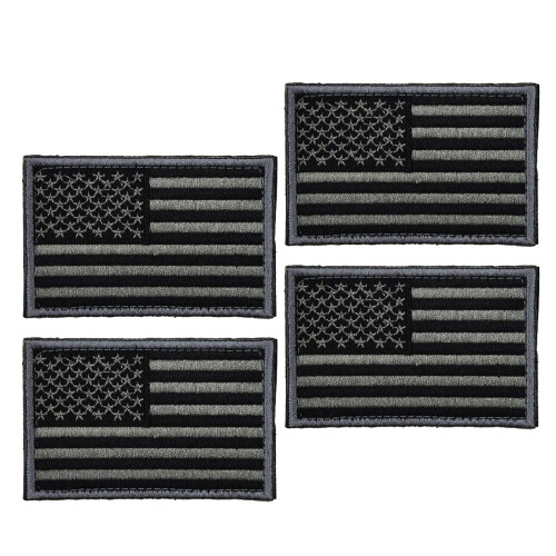 4 américains autocollants gris anthracite pour uniforme