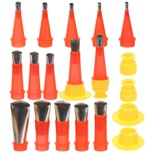 ensemble d'embouts inox pour cartouche de mastic silicone 2