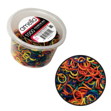 Amelia Beauty | 1000 Count 1/2"""" gummib?nd | Premium US Made H?rb?nd i gummi | Ideel til hestehaler, fletninger og sk?g | St?rk Hold hele dagen |