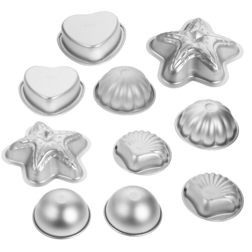 10 pièces moules en aluminium pour de bain sel effervescent 1