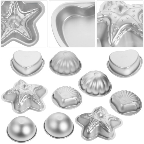 10 pièces moules en aluminium pour de bain sel effervescent 2