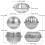 10 pièces moules en aluminium pour de bain sel effervescent 6