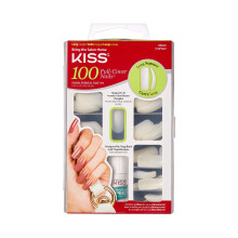 Kiss 100 Acrylic Plain Full-Cover Nails Active Long Square