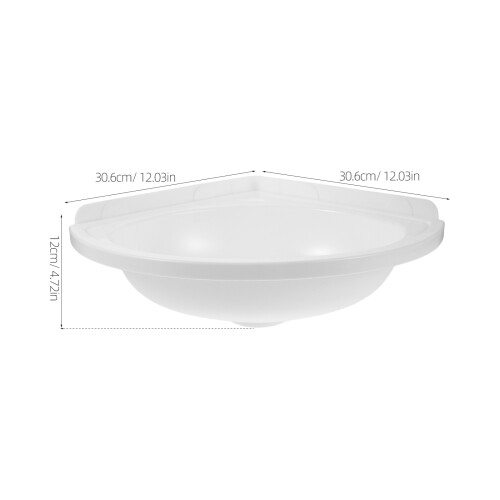 d'angle suspendue pour salle de bain avec trou robinet 2