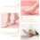 100 pièces masques pour pieds, housses transparentes 8