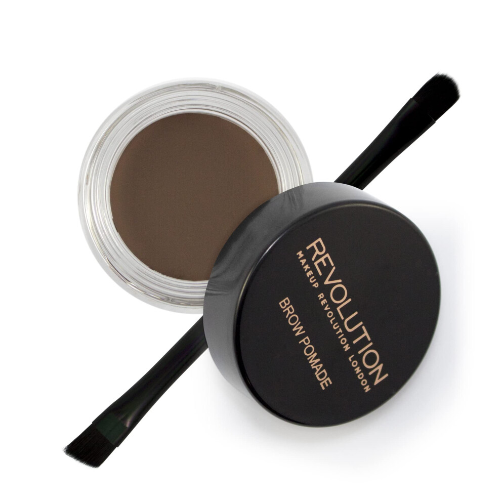 Makeup Revolution Dark/Brown Brow Pomade With Brush