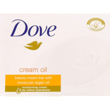 Dove Cleansing Bar Cream Oil Beauty Cream Bar Soap, Pack of 6 x 100 g)