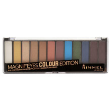 Rimmel London Magnif'Eyes Oogschaduw Palette, 12 Kleuren, Mengbare Formule, 004, 0.5oz