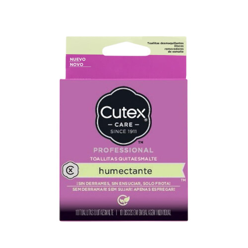 Cutex Cutex Care Swipe e Go Dischetti Struccanti per Unghie, 10 Pezzi