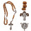 croix chapelet en bois , de perles 2
