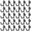 30 crochets j pour tableau perforé, rangement outils bricolage 1