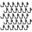 30 crochets j pour tableau perforé, rangement outils bricolage 7
