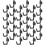 30 crochets j pour tableau perforé, rangement outils bricolage 3