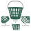conteneur à basket golf avec 50 pièces vert 10
