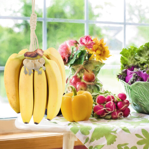 support banane coton perle pour conservation fraîcheur 2