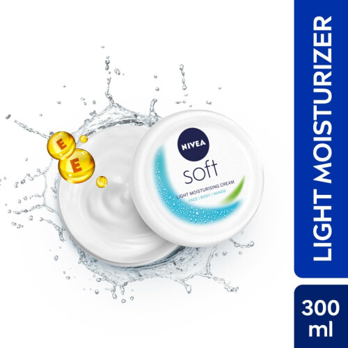 NIVEA Nivea Soft Leichte Feuchtigkeitscreme | 300ml/10.14 Fl Oz (Packung mit 1) 1