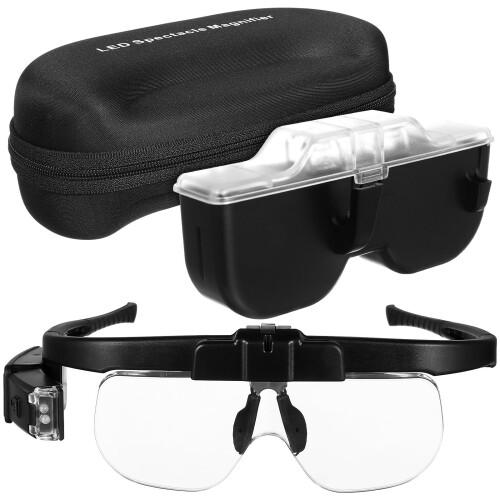 Jeweler Watchmaker LED Light Magnifying Reading Eyeglasses UK