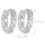 1 paire de boucles d'oreilles cerceaux style rétro dragon 8