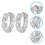 1 paire de boucles d'oreilles cerceaux style rétro dragon 4