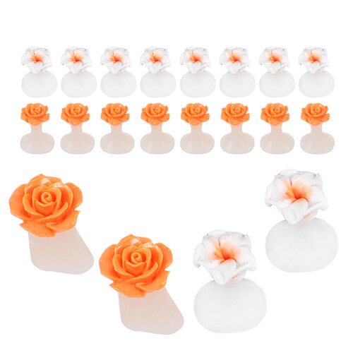 16 pièces outils pédicure séparateurs orteils en silicone 2