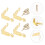 4 sets de protecteurs d'angles en pour , style vintage 7